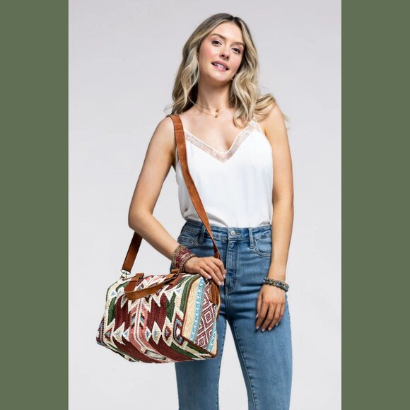 Eloise Boho Handwoven Bag - Picture 3 of 13